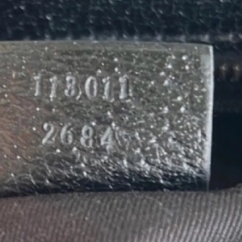 Gucci Satchel Shoulder Bag Black Limited Edition Rare Like New GG Vintage - Picture 6 of 16